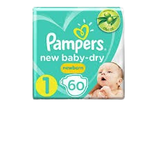 بامبرز مقاس 1حديث الولاده 60 حفاض