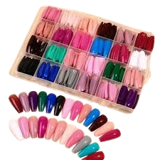 اظافر الوان بالعلبه