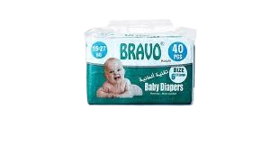 حفاضات برافو مقاس 6 40 ق