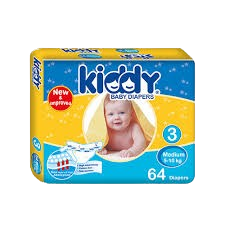 حفاضات كيدى مقاس 4 64 قطعه